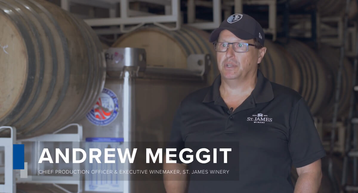 Andrew Meggit Production Officer St. James Winery