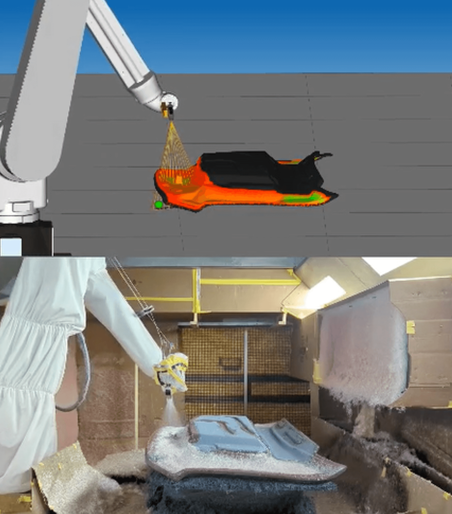 FANUC Robots painting 3D simulation