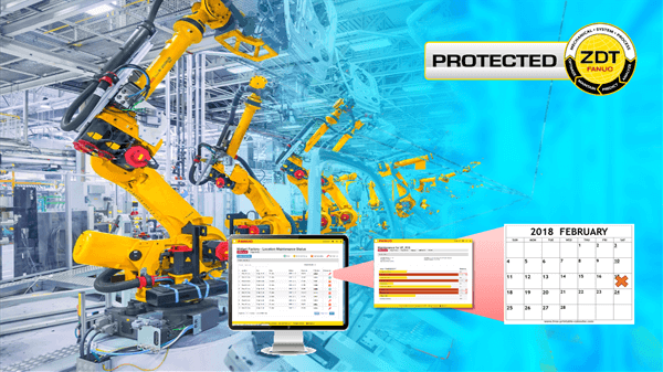 FANUC ZDT Maintenance calendar with reminder