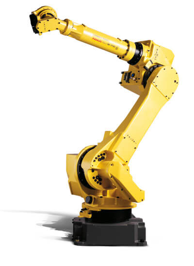 Yellow FANUC M-710iC/50 robot facing left