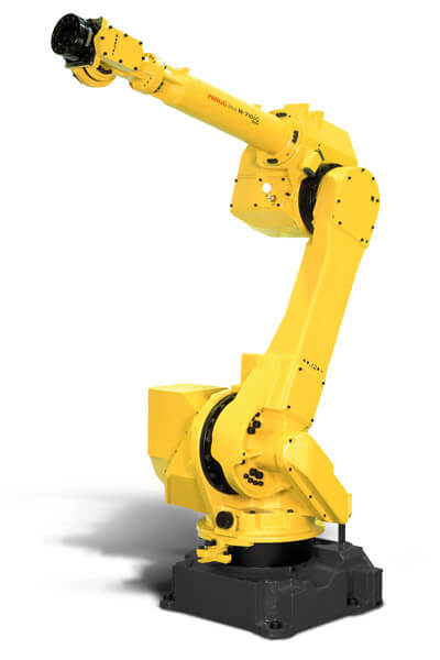 Yellow FANUC M-710iC/50H robot facing left