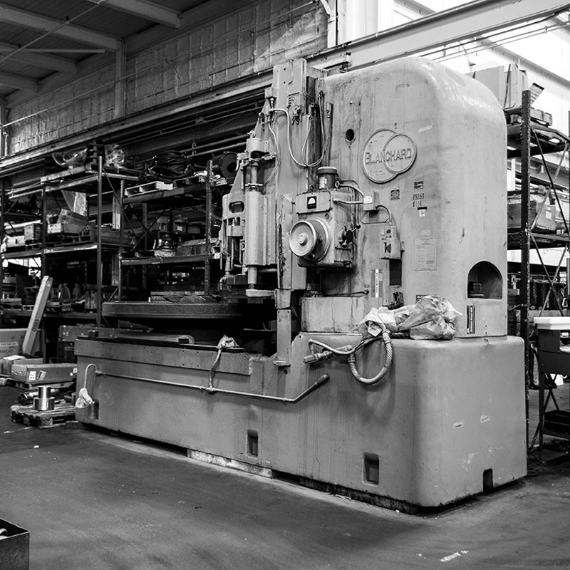 Blanchard machine before retrofitting