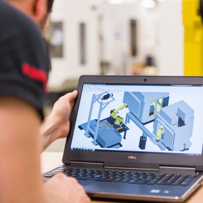 ROBOGUIDE running on laptop