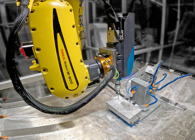 M-800iA Wet Machining Closeup