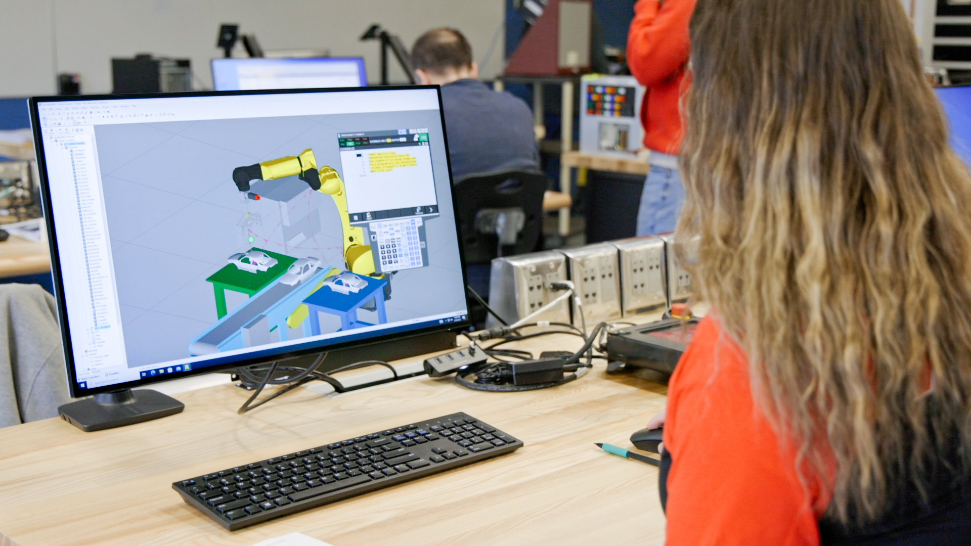 Student Using ROBOGUIDE 1