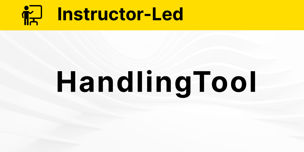 HandlingTool Operation and Programming