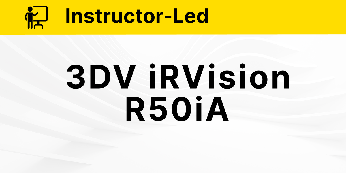 iRVision Operation and Programming R-50iA 3DV