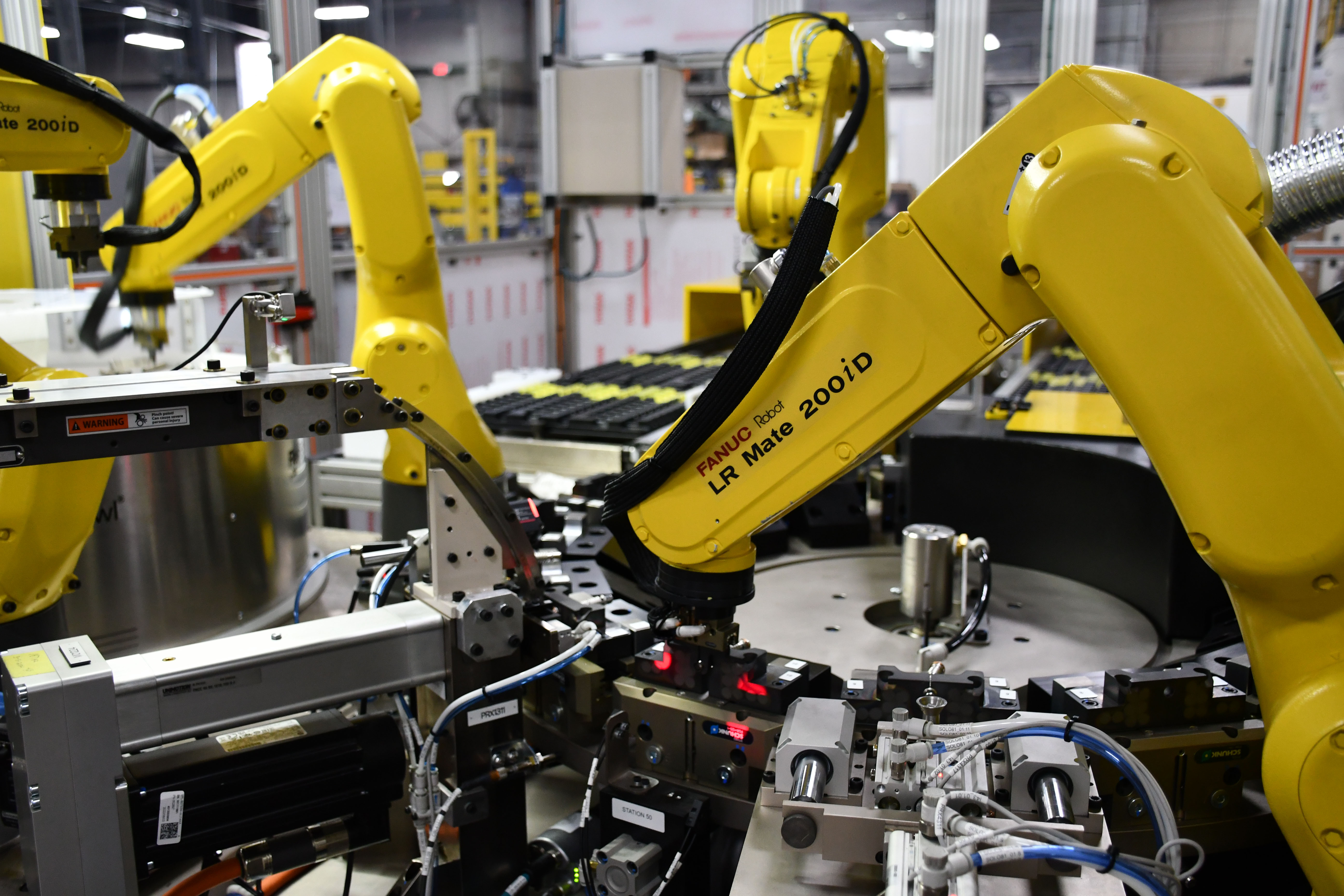 Stainless Tube Assembly robot closeup