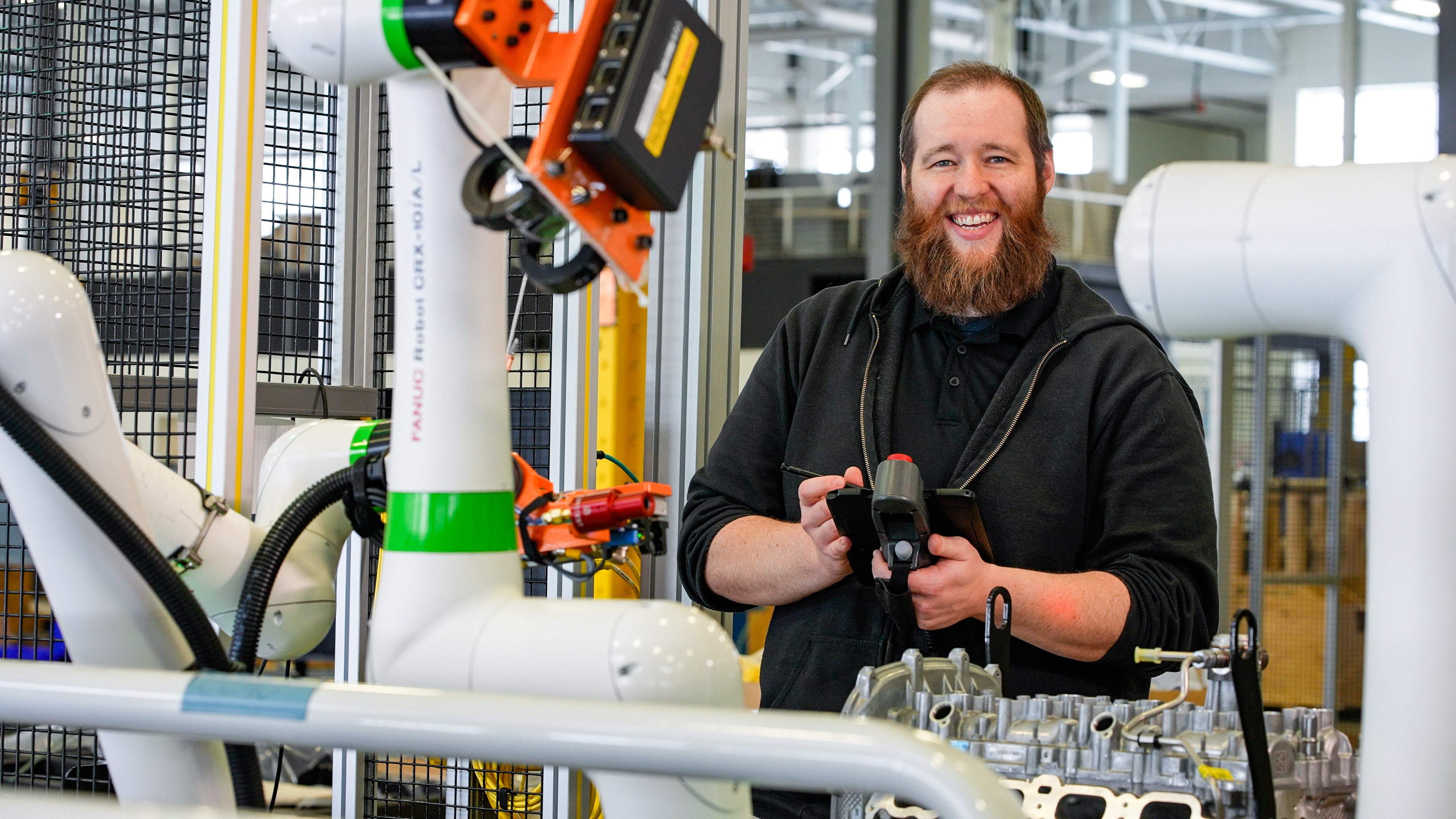 FANUC Engineer Working With CRX