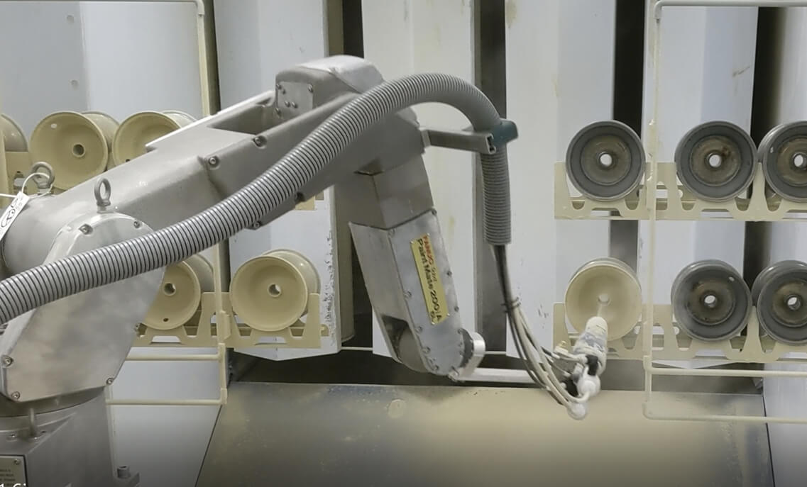 FANUC Paint Mate robot painting parts