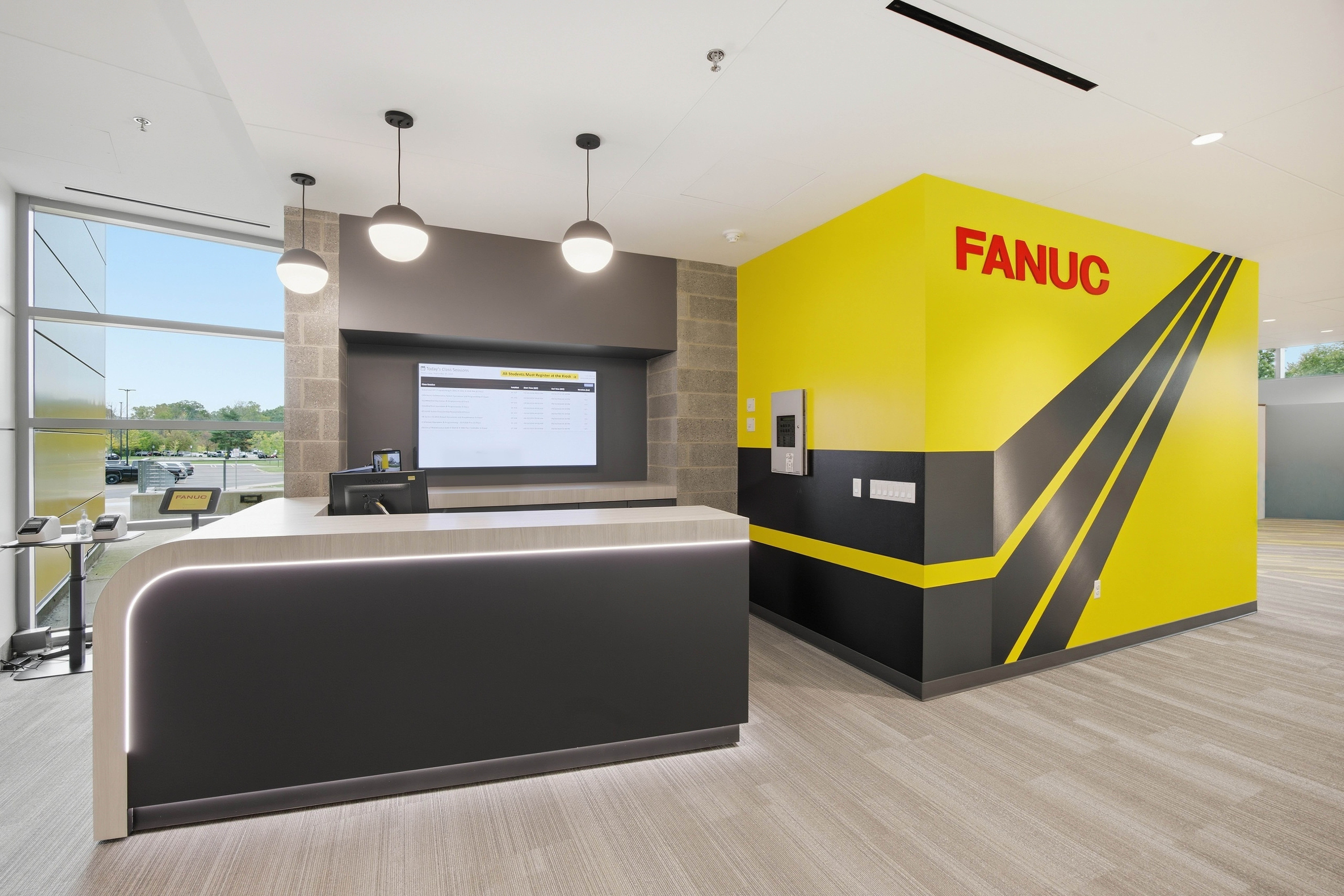 FANUC Training Academy Reception Area