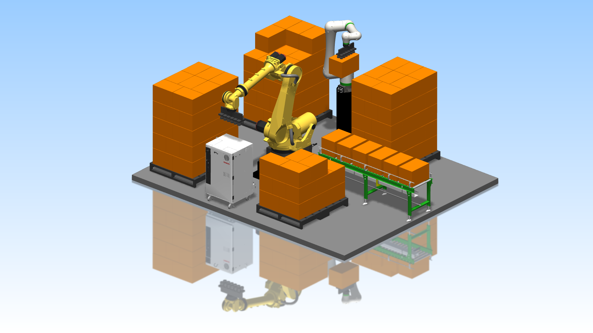 ROBOGUIDE V10 gradient with reflection