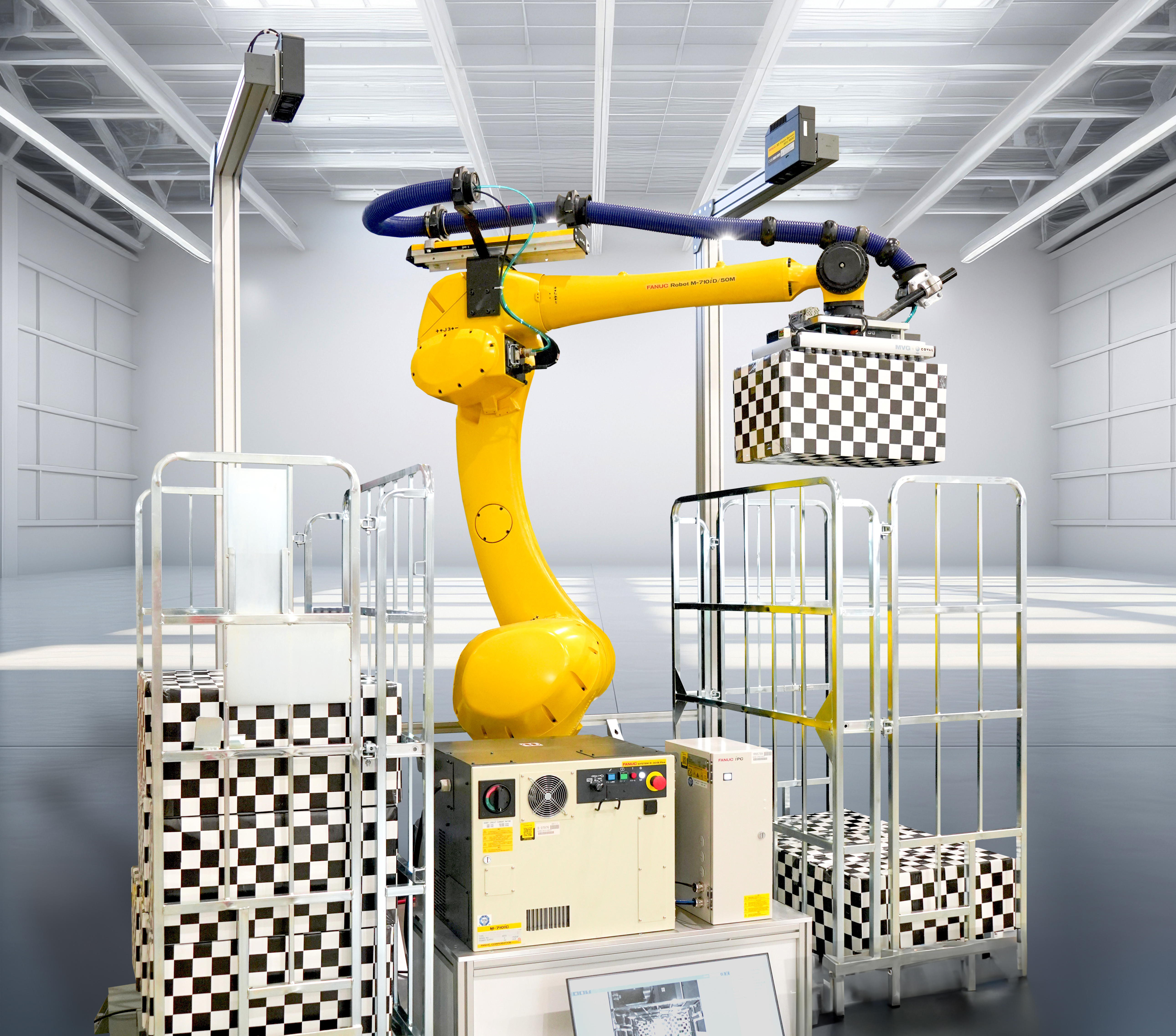 M 710i D 50 M with FANUC i PC Palletizing Boxes