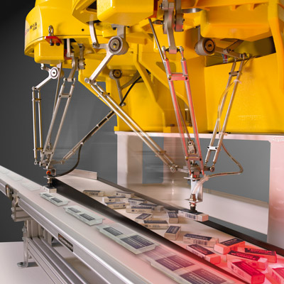 Electronic parts robots picking banner