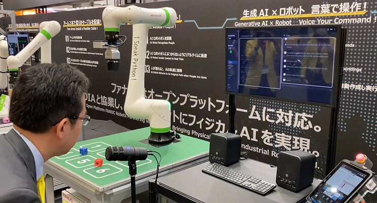 Generative ai with robot provide instructions by voice