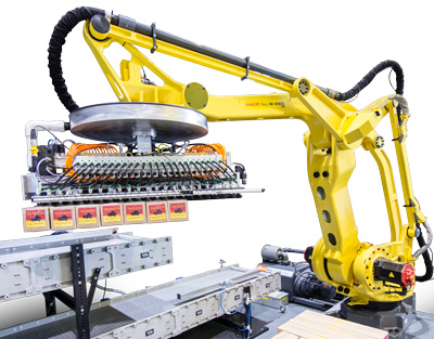 M 410ic palletizing mixed boxes