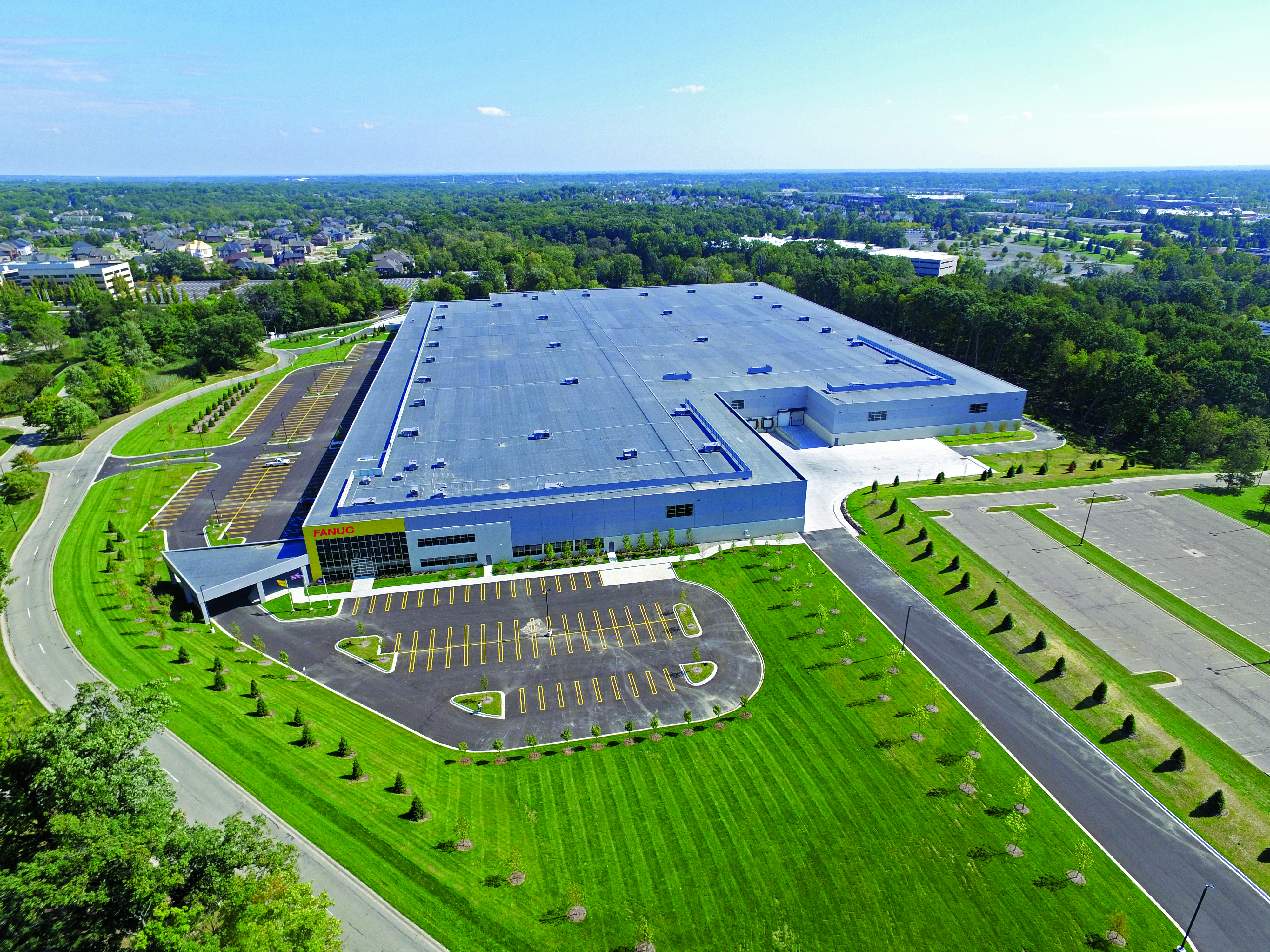 North Campus logo aerial