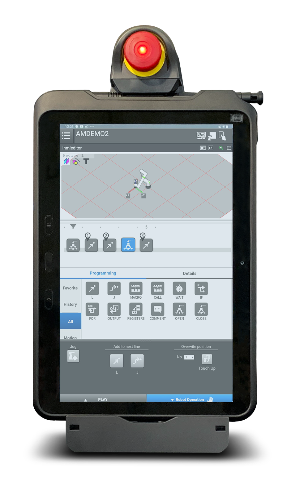 Tablet Teach Pendant CRX