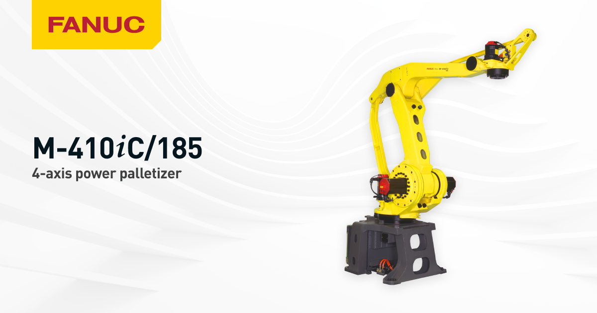 FANUC M-410iC/185 | 185 kg Payload Palletizer Robot | FANUC America FANUC M-410iC/185 | 185 kg Payload Palletizer Robot | FANUC America